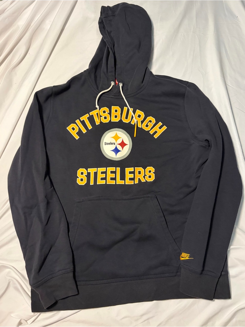 Men’s Nike Pittsburgh Steelers Black Sz XL  Hoodie Sweatshirt NFL
